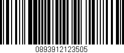Código de barras (EAN, GTIN, SKU, ISBN): '0893912123505'