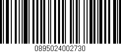 Código de barras (EAN, GTIN, SKU, ISBN): '0895024002730'
