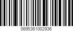 Código de barras (EAN, GTIN, SKU, ISBN): '0895361002936'