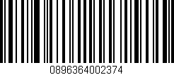 Código de barras (EAN, GTIN, SKU, ISBN): '0896364002374'