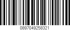 Código de barras (EAN, GTIN, SKU, ISBN): '0897049258321'