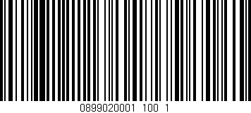 Código de barras (EAN, GTIN, SKU, ISBN): '0899020001_100_1'