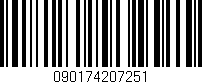Código de barras (EAN, GTIN, SKU, ISBN): '090174207251'