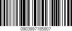 Código de barras (EAN, GTIN, SKU, ISBN): '0903997185807'