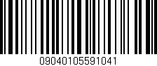 Código de barras (EAN, GTIN, SKU, ISBN): '09040105591041'