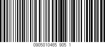 Código de barras (EAN, GTIN, SKU, ISBN): '0905010465_905_1'