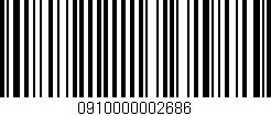 Código de barras (EAN, GTIN, SKU, ISBN): '0910000002686'