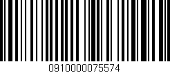 Código de barras (EAN, GTIN, SKU, ISBN): '0910000075574'
