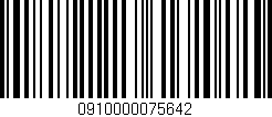 Código de barras (EAN, GTIN, SKU, ISBN): '0910000075642'