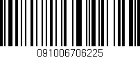 Código de barras (EAN, GTIN, SKU, ISBN): '091006706225'