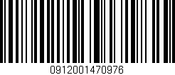 Código de barras (EAN, GTIN, SKU, ISBN): '0912001470976'