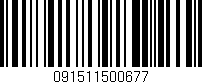 Código de barras (EAN, GTIN, SKU, ISBN): '091511500677'