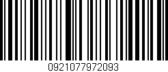 Código de barras (EAN, GTIN, SKU, ISBN): '0921077972093'