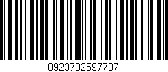 Código de barras (EAN, GTIN, SKU, ISBN): '0923782597707'