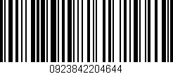 Código de barras (EAN, GTIN, SKU, ISBN): '0923842204644'