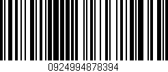 Código de barras (EAN, GTIN, SKU, ISBN): '0924994878394'