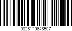 Código de barras (EAN, GTIN, SKU, ISBN): '0926179646507'