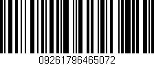Código de barras (EAN, GTIN, SKU, ISBN): '09261796465072'