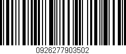 Código de barras (EAN, GTIN, SKU, ISBN): '0926277903502'