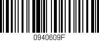 Código de barras (EAN, GTIN, SKU, ISBN): '0940609F'