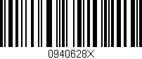 Código de barras (EAN, GTIN, SKU, ISBN): '0940628X'