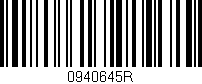 Código de barras (EAN, GTIN, SKU, ISBN): '0940645R'
