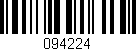 Código de barras (EAN, GTIN, SKU, ISBN): '094224'