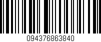 Código de barras (EAN, GTIN, SKU, ISBN): '094376863840'