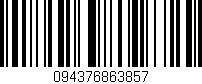 Código de barras (EAN, GTIN, SKU, ISBN): '094376863857'