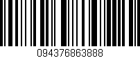 Código de barras (EAN, GTIN, SKU, ISBN): '094376863888'