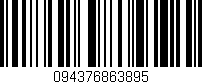 Código de barras (EAN, GTIN, SKU, ISBN): '094376863895'