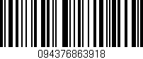 Código de barras (EAN, GTIN, SKU, ISBN): '094376863918'