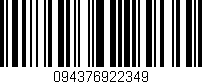 Código de barras (EAN, GTIN, SKU, ISBN): '094376922349'