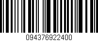 Código de barras (EAN, GTIN, SKU, ISBN): '094376922400'