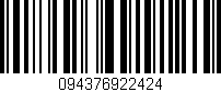 Código de barras (EAN, GTIN, SKU, ISBN): '094376922424'