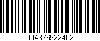 Código de barras (EAN, GTIN, SKU, ISBN): '094376922462'