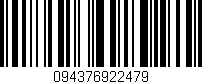 Código de barras (EAN, GTIN, SKU, ISBN): '094376922479'