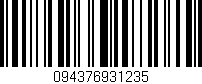Código de barras (EAN, GTIN, SKU, ISBN): '094376931235'