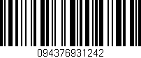 Código de barras (EAN, GTIN, SKU, ISBN): '094376931242'