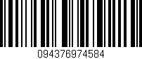 Código de barras (EAN, GTIN, SKU, ISBN): '094376974584'