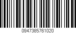 Código de barras (EAN, GTIN, SKU, ISBN): '0947385761020'