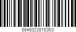Código de barras (EAN, GTIN, SKU, ISBN): '0949322815353'