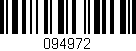 Código de barras (EAN, GTIN, SKU, ISBN): '094972'