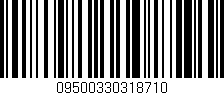Código de barras (EAN, GTIN, SKU, ISBN): '09500330318710'