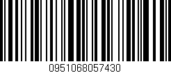 Código de barras (EAN, GTIN, SKU, ISBN): '0951068057430'
