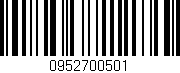 Código de barras (EAN, GTIN, SKU, ISBN): '0952700501'