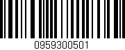 Código de barras (EAN, GTIN, SKU, ISBN): '0959300501'