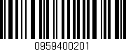 Código de barras (EAN, GTIN, SKU, ISBN): '0959400201'