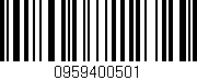 Código de barras (EAN, GTIN, SKU, ISBN): '0959400501'