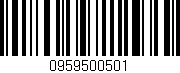 Código de barras (EAN, GTIN, SKU, ISBN): '0959500501'